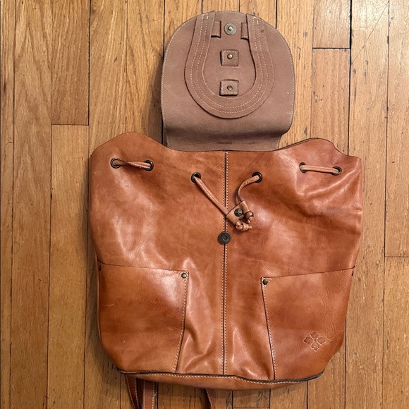 Patricia Nash Brown Leather Backpack - Picture 3 of 5